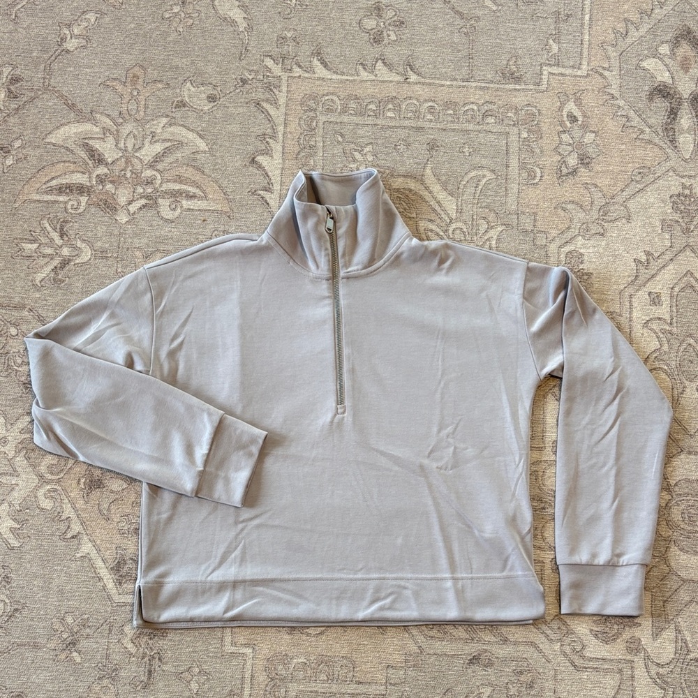 Athleta Women's Light Lavender Quarter-Zip Sweatshirt